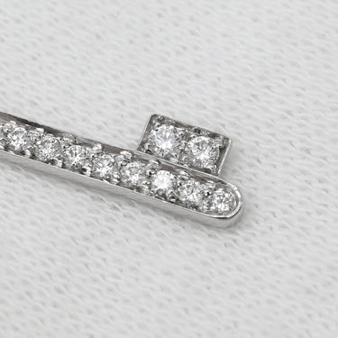 ティファニー Tiffany & Co フルール ド リス キー プラチナシルバー Pt950 ダイヤモンド ネックレス T＆Co. プラチナ 950