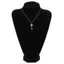 ティファニー Tiffany & Co フルール ド リス キー プラチナシルバー Pt950 ダイヤモンド ネックレス T＆Co. プラチナ 950