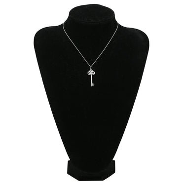 ティファニー Tiffany & Co フルール ド リス キー プラチナシルバー Pt950 ダイヤモンド ネックレス T＆Co. プラチナ 950