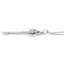 ティファニー Tiffany & Co フルール ド リス キー プラチナシルバー Pt950 ダイヤモンド ネックレス T＆Co. プラチナ 950