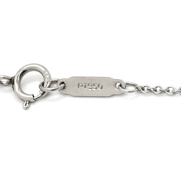 ティファニー Tiffany & Co フルール ド リス キー プラチナシルバー Pt950 ダイヤモンド ネックレス T＆Co. プラチナ 950
