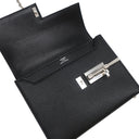 エルメス HERMES ヴェルー チェーン ミニ ブラック シェーブル ショルダーバッグ シルバー金具 黒