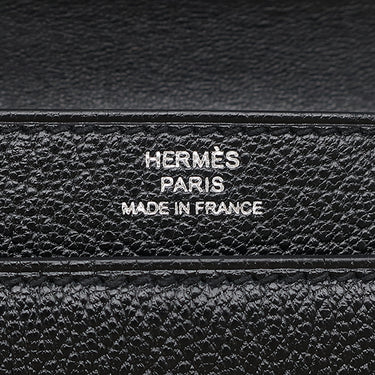 エルメス HERMES ヴェルー チェーン ミニ ブラック シェーブル ショルダーバッグ シルバー金具 黒