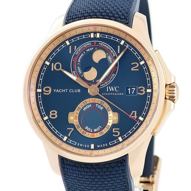 腕時計 IWC IWC ポルトギーゼ ヨットクラブ ムーン&タイド IW344001 自動巻き メンズ K18RG無垢 デイト ムーンフェイズ 潮汐表示