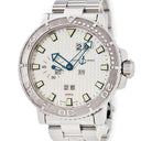 腕時計 ユリスナルダン ULYSSE NARDIN アクア パーペチュアルカレンダー 333-88 自動巻き メンズ シルバー 逆回転防止ベゼル 青針