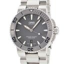腕時計 オリス ORIS アクイス デイト 01 733 7653 4153-07 8 26 01PEB 自動巻き メンズ OH済 グレー 逆回転防止ベゼル