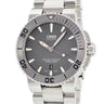 腕時計 オリス ORIS アクイス デイト 01 733 7653 4153-07 8 26 01PEB 自動巻き メンズ OH済 グレー 逆回転防止ベゼル