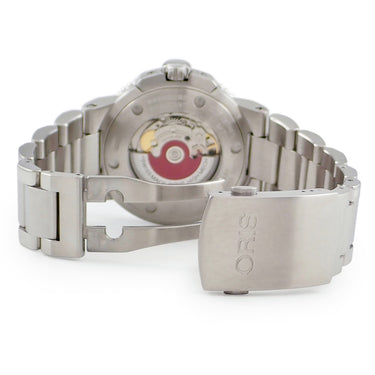 腕時計 オリス ORIS アクイス デイト 01 733 7653 4153-07 8 26 01PEB 自動巻き メンズ OH済 グレー 逆回転防止ベゼル