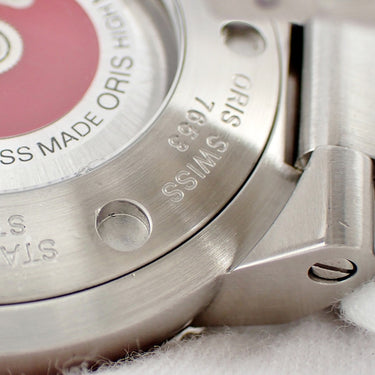 腕時計 オリス ORIS アクイス デイト 01 733 7653 4153-07 8 26 01PEB 自動巻き メンズ OH済 グレー 逆回転防止ベゼル