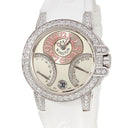 腕時計 ハリーウィンストン Harry Winston オーシャン バイレトロ デイデイト 400-UABI36W 自動巻き レディース K18WG無垢 純正ダイヤ