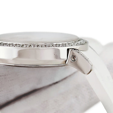 腕時計 ハリーウィンストン Harry Winston オーシャン バイレトロ デイデイト 400-UABI36W 自動巻き レディース K18WG無垢 純正ダイヤ