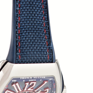 腕時計 フランクミュラー FRANCK MULLER ヴァンガード ヨッティング V45SCDTACBL 自動巻き メンズ ブルー トノー トノウ デイト 限定