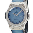 腕時計 ウブロ HUBLOT クラシックフュージョン ベルルッティ スクリット 511.NX.050B.VR.BER16 自動巻き メンズ 青 レザー 限定