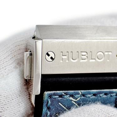 腕時計 ウブロ HUBLOT クラシックフュージョン ベルルッティ スクリット 511.NX.050B.VR.BER16 自動巻き メンズ 青 レザー 限定