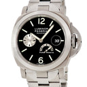 腕時計 パネライ PANERAI ルミノール パワーリザーブ PAM00124 E番 自動巻き メンズ E番 ブラック スモールセコンド デイト