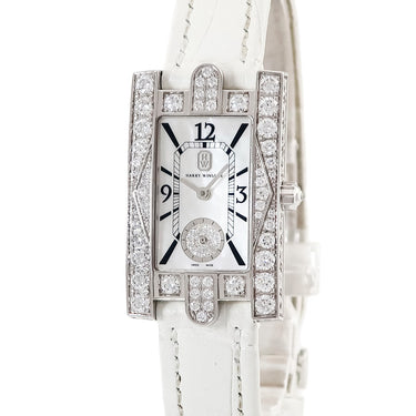 腕時計 ハリーウィンストン Harry Winston アヴェニュー クラシック AVEQHM21WW231 クオーツ レディース K18WG無垢 純正ダイヤ シェル