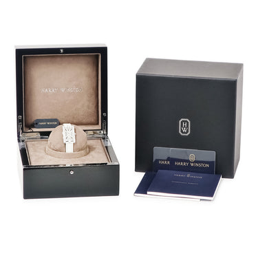 腕時計 ハリーウィンストン Harry Winston アヴェニュー クラシック AVEQHM21WW231 クオーツ レディース K18WG無垢 純正ダイヤ シェル