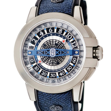 腕時計 ハリーウィンストン Harry Winston プロジェクト Z12 OCEAHR42ZZ001 自動巻き メンズ ザリウム ブルー レトログラード デイト 限定