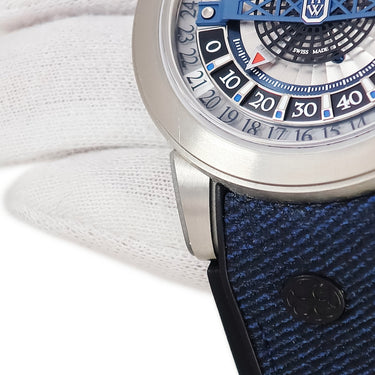 腕時計 ハリーウィンストン Harry Winston プロジェクト Z12 OCEAHR42ZZ001 自動巻き メンズ ザリウム ブルー レトログラード デイト 限定