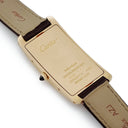 腕時計 カルティエ Cartier タンク サントレ LM WGTA0026 手巻き メンズ K18YG無垢 イエローゴールド 青針 アラビア バー 角型