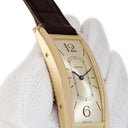腕時計 カルティエ Cartier タンク サントレ LM WGTA0026 手巻き メンズ K18YG無垢 イエローゴールド 青針 アラビア バー 角型