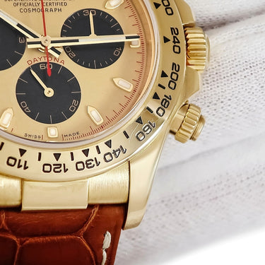 腕時計 ロレックス ROLEX コスモグラフ デイトナ 116518 D番 自動巻き メンズ D番 K18YG無垢 赤針 赤巻き シャンパン