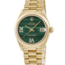腕時計 ロレックス ROLEX デイトジャスト 31 278248 ランダム番 自動巻き レディース ランダム番 K18YG無垢 純正ダイヤ マラカイト グリーン
