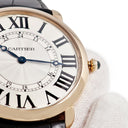 腕時計 カルティエ Cartier ロンド ルイ カルティエ XL W6801004 手巻き メンズ K18PG無垢 ローマン 青針 ギョウシェ