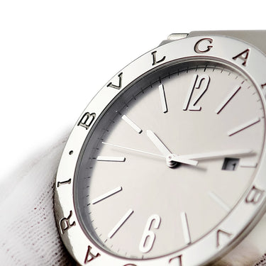 腕時計 ブルガリ BVLGARI ブルガリブルガリ BB41S 103652 自動巻き メンズ シルバー バー アラビア デイト