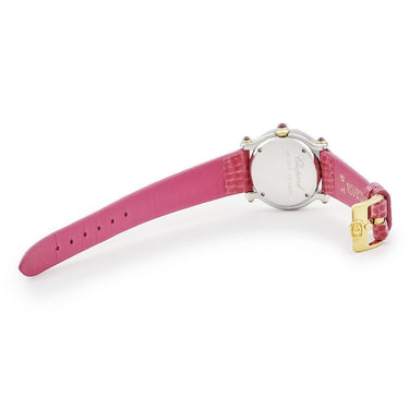 腕時計 ショパール CHOPARD ハッピースポーツ ムーンスター 27/8246-21 クオーツ レディース K18YG×SS 純正ダイヤ ムービング シェル