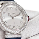 腕時計 ブルガリ BVLGARI ルチェア LVCEA LUW33C6GDLD/11 LUW33G 自動巻き レディース K18WG無垢 純正ダイヤ シルバー デイト