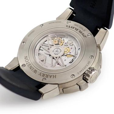 腕時計 ハリーウィンストン Harry Winston オーシャン プロジェクト Z8 デュアルタイム OCEATZ44ZZ009 自動巻き メンズ 黒 青 赤 GMT 限定