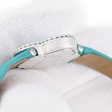 腕時計 ヴァンクリーフアーペル Van Cleef & Arpels ヴィンテージ アルハンブラ 336574 クオーツ レディース メーカーOH済 K18WG無垢 ターコイズ