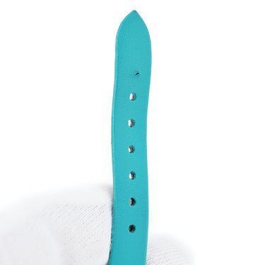 腕時計 ヴァンクリーフアーペル Van Cleef & Arpels ヴィンテージ アルハンブラ 336574 クオーツ レディース メーカーOH済 K18WG無垢 ターコイズ