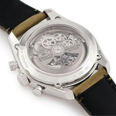 腕時計 ゼニス ZENITH クロノマスター エルプリメロ フルオープン 51.2081.400/78.C810 自動巻き メンズ K18RG×SS コンビ デイト