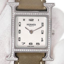 腕時計 エルメス HERMES Hウォッチ PM ドゥブルトゥール HH1.235 W046512WW00 クオーツ レディース 純正ダイヤ ホワイト シェル H型