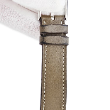 腕時計 エルメス HERMES Hウォッチ PM ドゥブルトゥール HH1.235 W046512WW00 クオーツ レディース 純正ダイヤ ホワイト シェル H型