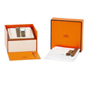 腕時計 エルメス HERMES Hウォッチ PM ドゥブルトゥール HH1.235 W046512WW00 クオーツ レディース 純正ダイヤ ホワイト シェル H型