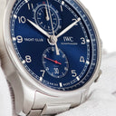 腕時計 IWC IWC ポルトギーゼ ヨットクラブ クロノグラフ IW390701 自動巻き メンズ ブルー 青 デイト スモールセコンド