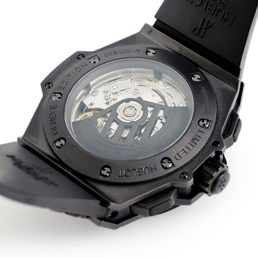 腕時計 ウブロ HUBLOT キングパワー フドロワイヤント オールブラック 715.CI.1110.RX 自動巻き メンズ クロノグラフ 限定