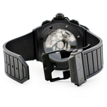 腕時計 ウブロ HUBLOT キングパワー フドロワイヤント オールブラック 715.CI.1110.RX 自動巻き メンズ クロノグラフ 限定