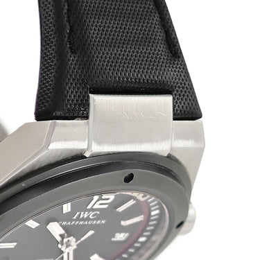 腕時計 IWC IWC インヂュニア オートマティック IW323401 自動巻き メンズ ブラック デイト シースルーバック