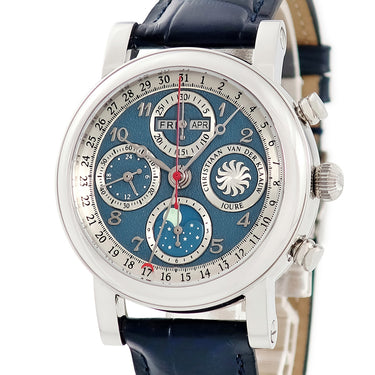 腕時計 クリスティアン ヴァン デル クラーウ CHRISTIAAN VAN DER KLAAUW スターズ CVDK アリアドネ CKAR3366 自動巻き メンズ 新品同様 ムーンフェイズ