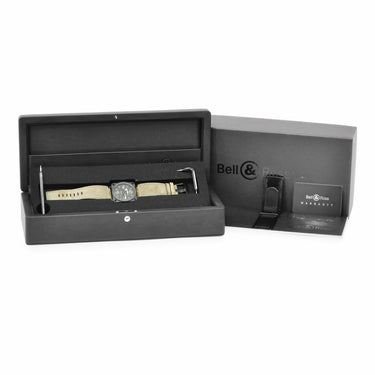 腕時計 ベル&ロス BELL&ROSS ヘリテージ ナイトラム BR03-92-CBL 自動巻き メンズ マットブラック デイト セラミック