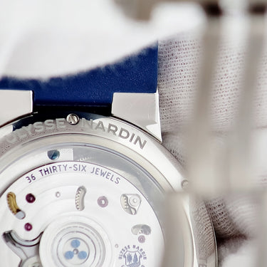 腕時計 ユリスナルダン ULYSSE NARDIN マリーン クロノメーター パワーリザーブ 1283-181/E3-J 自動巻き メンズ ハンダ 限定30本