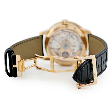 腕時計 ユリスナルダン ULYSSE NARDIN マリーン トルピユール 1182-310 自動巻き メンズ 新品同様 K18RG無垢 ブラック ローマン デイト