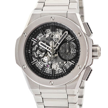 腕時計 ウブロ HUBLOT ビッグバン インテグレーテッド チタニウム YOSHIDA 451.NX.1140.NX.YOS 自動巻き メンズ メーカーOH済 限定