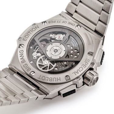 腕時計 ウブロ HUBLOT ビッグバン インテグレーテッド チタニウム YOSHIDA 451.NX.1140.NX.YOS 自動巻き メンズ メーカーOH済 限定