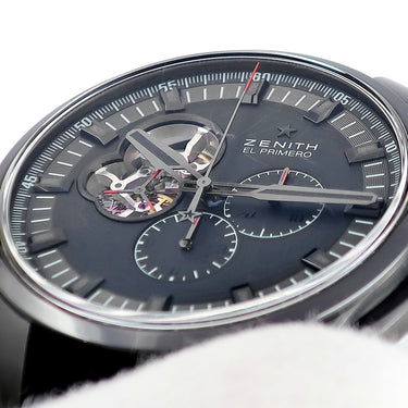 腕時計 ゼニス ZENITH クロノマスター 1969 トリビュート トゥ ザ ローリングストーンズ 96.2260.4061 自動巻き メンズ 黒 限定