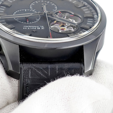 腕時計 ゼニス ZENITH クロノマスター 1969 トリビュート トゥ ザ ローリングストーンズ 96.2260.4061 自動巻き メンズ 黒 限定